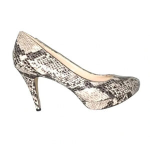 Enzo Angiolini Sexy Snake Print Stiletto Platform Ladies Heels Size 10.5M